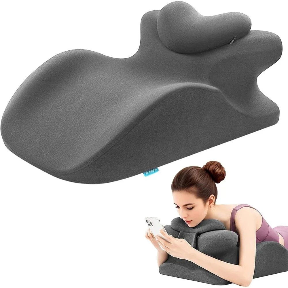 MOONYOOY Memory Foam Wedge Pillow Bed Support Reading Gray New Ergonomic